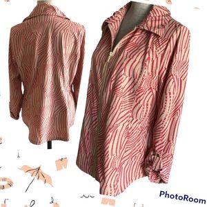 Zenergy by Chico’s 💖 Womens FUN zip front jacket